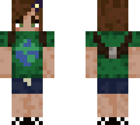 adventurous brown-haired girl