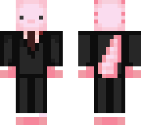 axolotl in a fancy suit