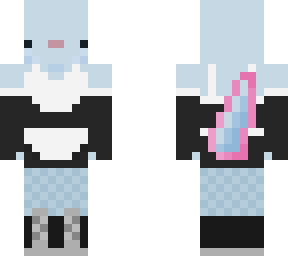 axolotl maid (cyan)