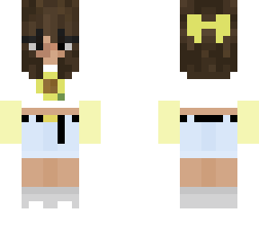 basic outfit but with a layered yellow shirt with sunflower top