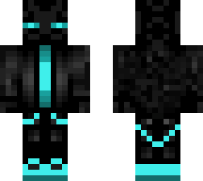 blue eyed enderman with coat