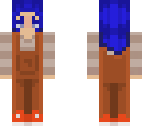 blue overalls