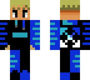 cool blonde boy off white blue