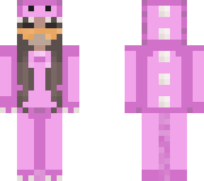 dino costume pink