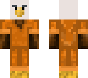 eagle in a orange prison suit