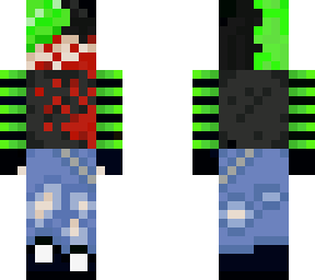 emo green boy