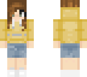 girl skin in derp jumper and shorts