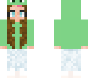 girl with frog hoodie basic