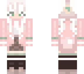 girl with skirt and bunny hat with carrot on top