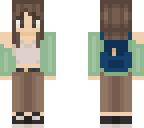 green and brown outfit :)