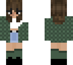 green camo jacket with another basic outfit