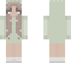 green hoodie - girl