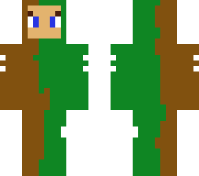 half green half brown skin