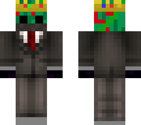 melon in suit whit crown