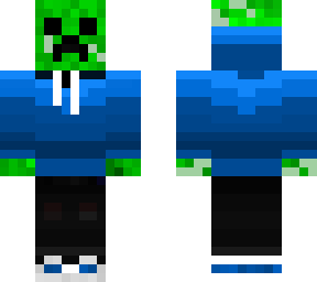 minecraft creep in a hood