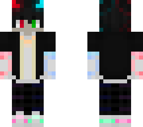 neon glow demon boy