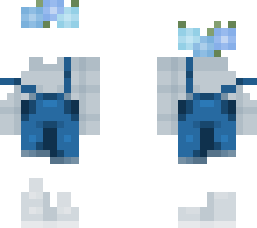 overalls + flower crown (base)