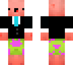 patrick on gfuel in a suit