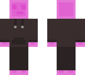 pink slime in hoodie