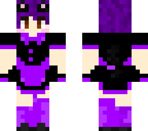 purple emo boy maid
