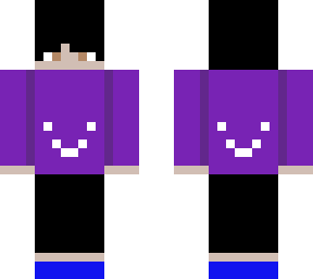 purple version dream anime boy