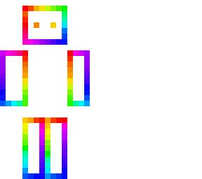 rainbow white block