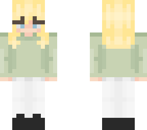 sage green shirt girl