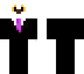 snowy owl in a suit