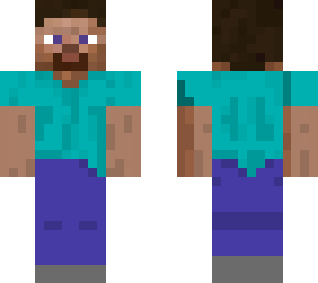 steve and herobrine but its not slim!