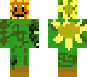 sunflower in a pot! (herobrine20xbox's skin)