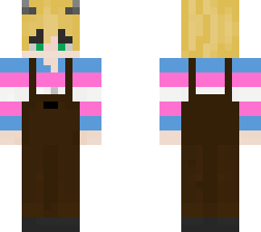 trans flag overalls
