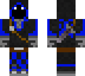 badboyhalo but blue and has a netherite sword