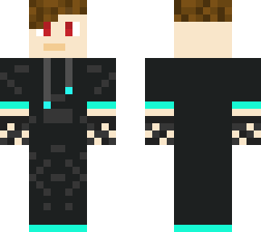 black and cyan guy