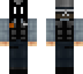 black masa guard with fox mask (black)