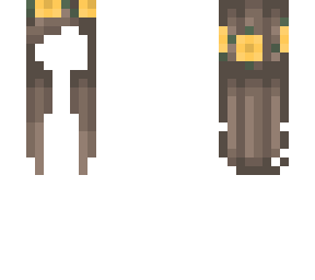 blond with flower crown, hb