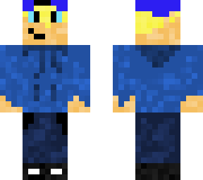 blue cap