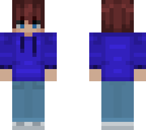 boy skin with blue sweater