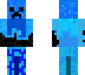 cool blue creeper | Minecraft Skin