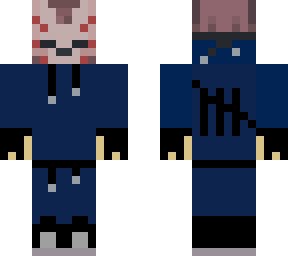 cool gamer kitsune mask boy