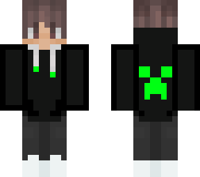 creeper boy - black and neon green