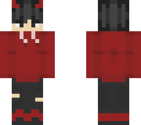 custom devil boy black hair