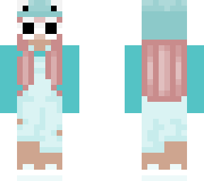 cute frog girl with gogy goggles and an overal ig