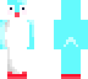cute penguin blue