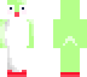 cute penguin green