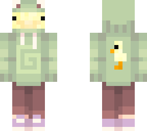 duck in frog hoodie