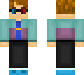 jacket w/ glasses.