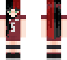 kenma female; split dye hair