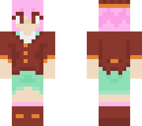 medieval girl pink hair