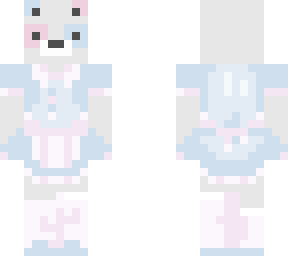 pink and blue panda maid