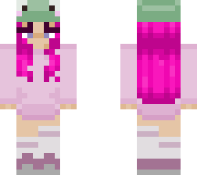 pink frog hat girl
